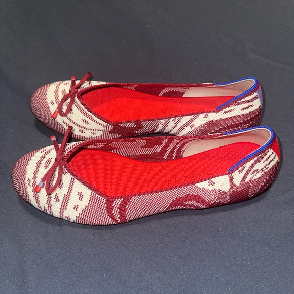 Rothy's Red and Cream Women's Flats - Picture 5 of 5